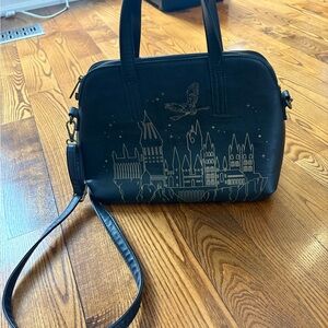 RARE Loungefly Harry Potter Hogwarts Castle Outline Satchel crossbody Purse Bag